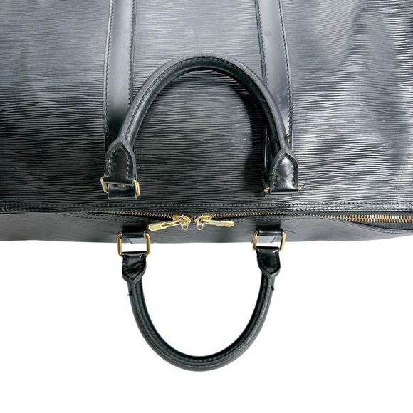 Louis Vuitton M42962 Epi Travel Bag Keepall 50 Boston Bag Louis Vuitton Black - Picture 12 of 16